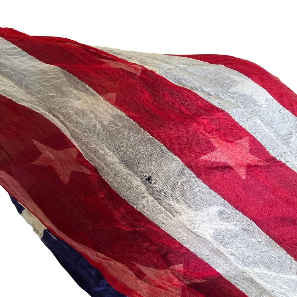 American Flag Scarf Lightweight Patriotic With Stars & Stripes Design CM2008